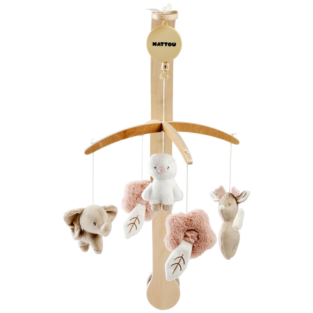 Mobile Musical Fanfan Beige, Blanc, Rose