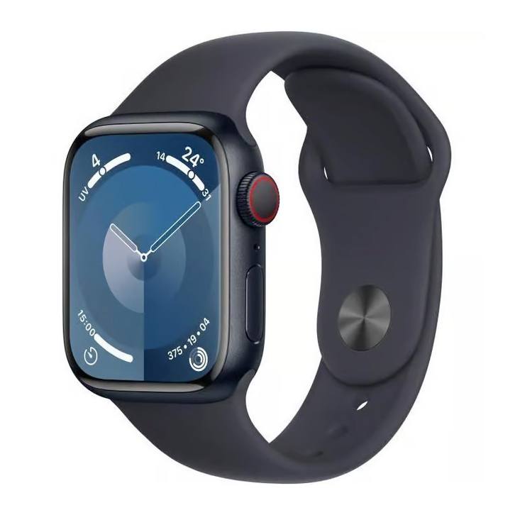 Montre Connectee Apple Watch S9 45mm Gps Noir Reconditionnee Grade A+