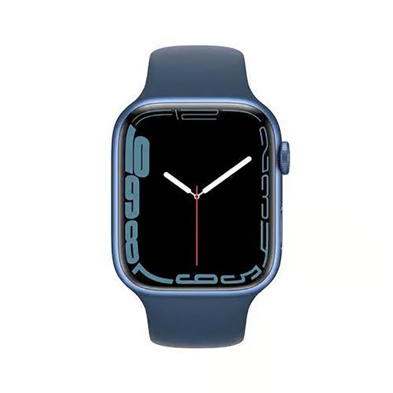 Montre Connectee Apple Watch Serie 7 45mm Bleu Reconditionnee Grade A+