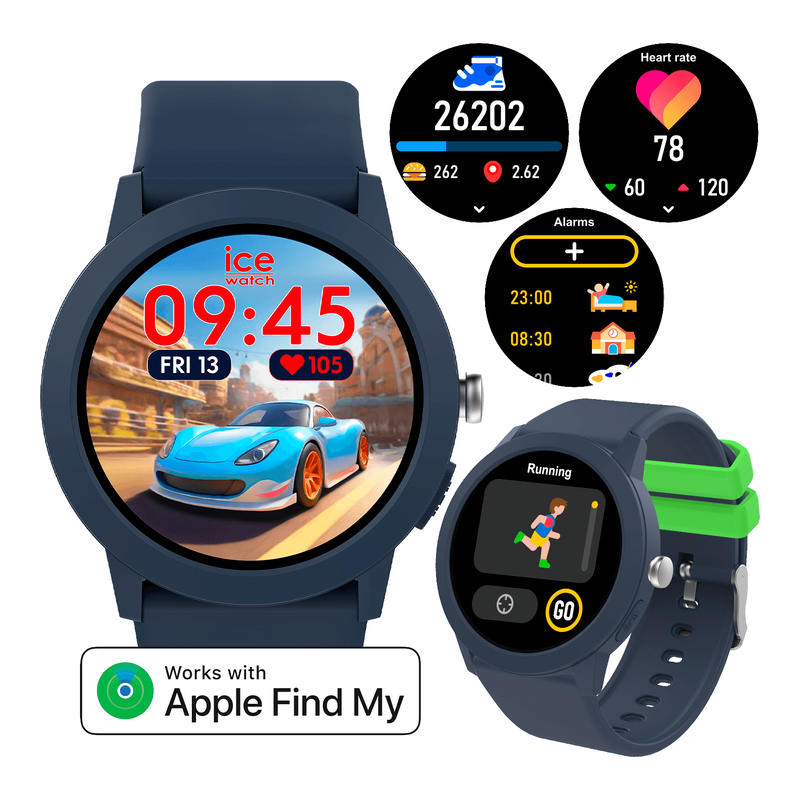 Montre Connectee Ice Watch Ice Smart Junior 3.0 Ronde My Find Bleu