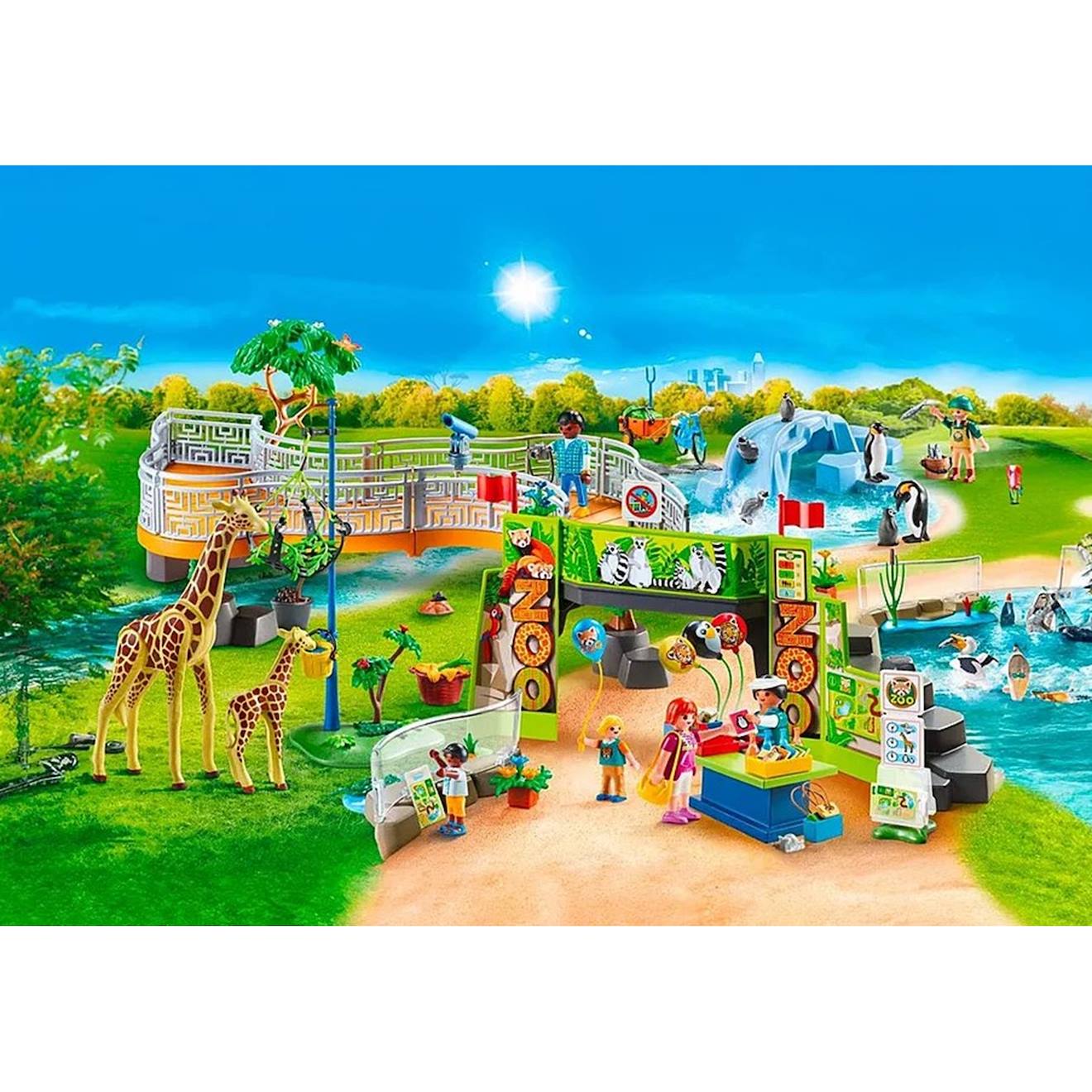 My Life Parc Animalier Avec Visiteurs 71600 Multicolore