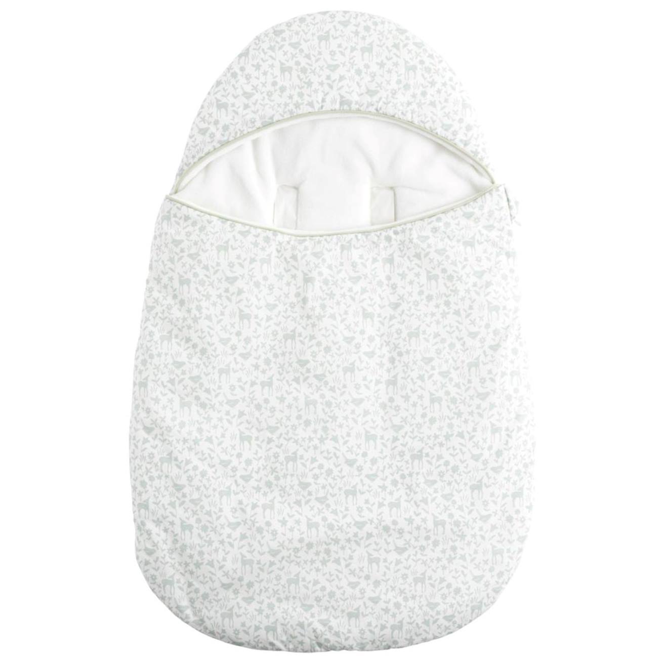 Nid D'ange Bébé En Coton - Promenons Nous Blanc