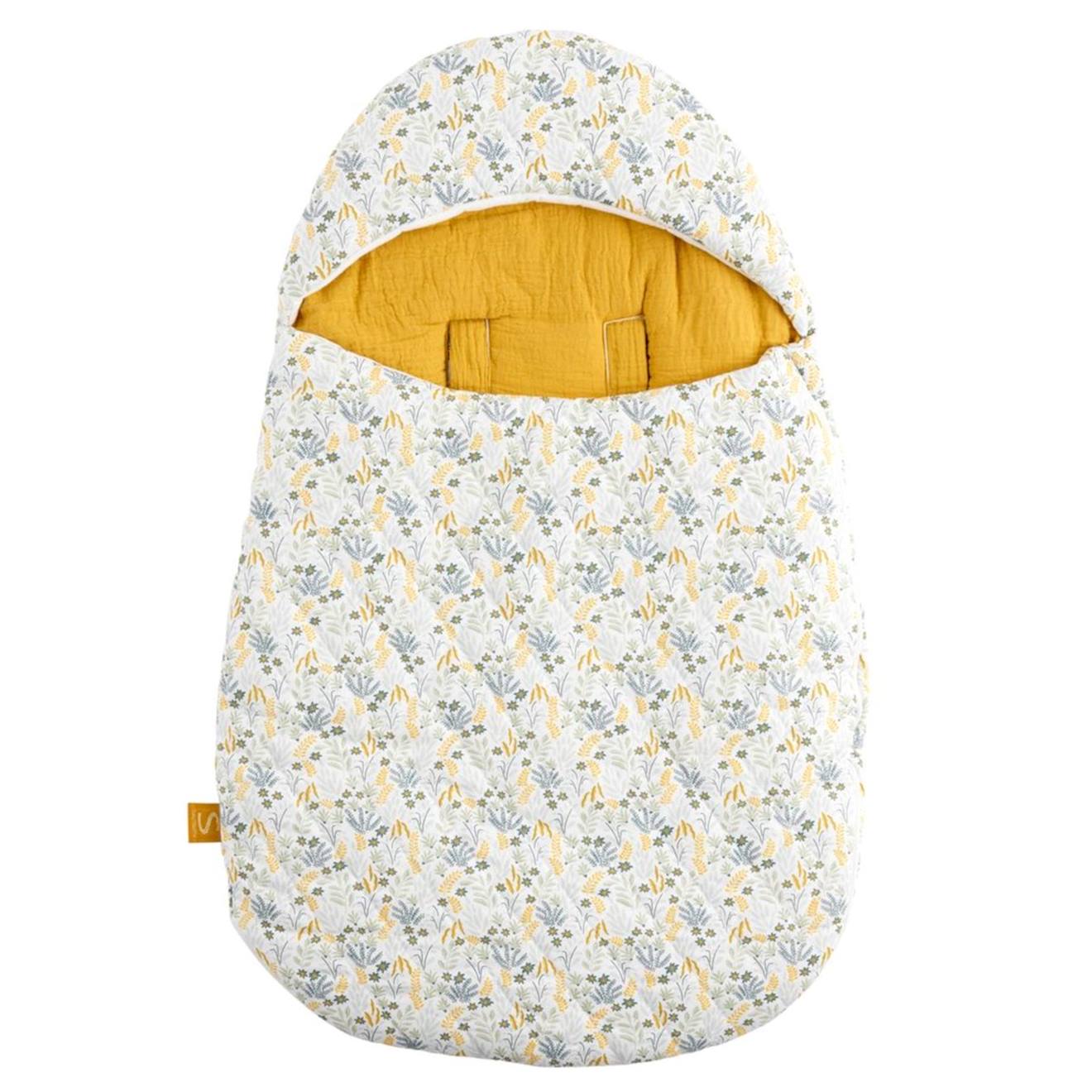 Nid D'ange Bébé En Coton - Promenons Nous Jaune Foncé