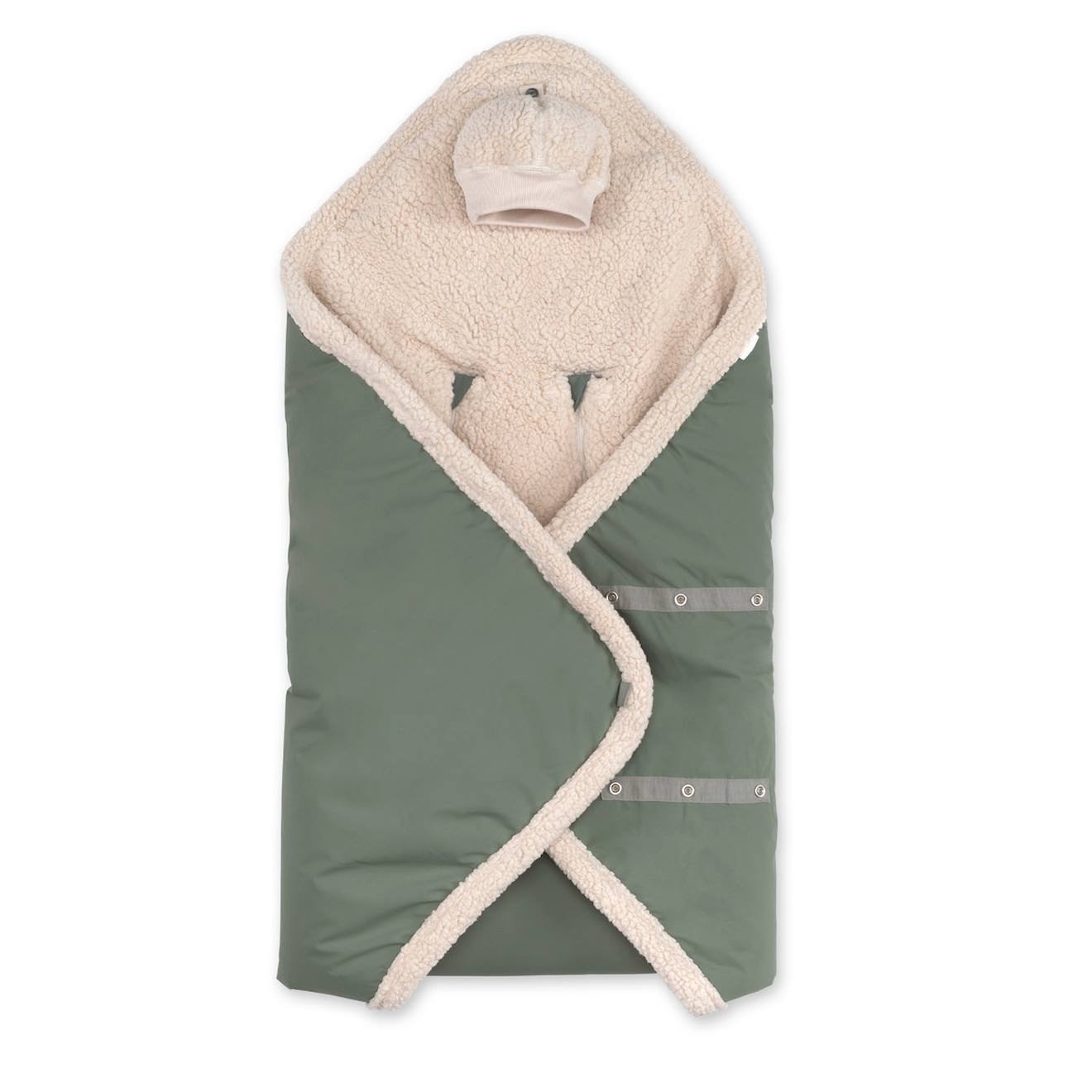 Nid D'ange Bébé Poussette Et Siège Auto Hiver - Pluie Au Chaud Green