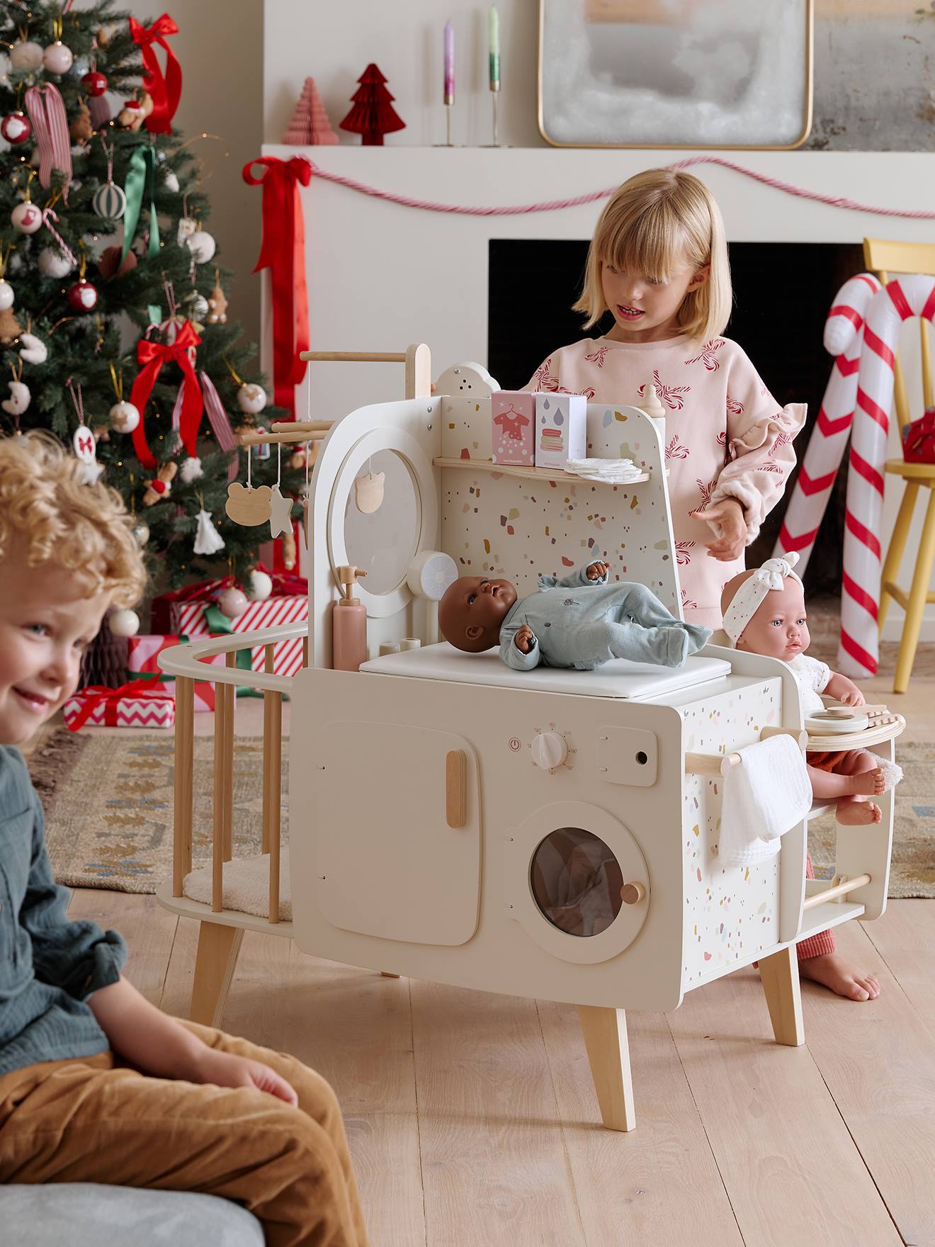 Nurserie poupon en bois FSC® blanc