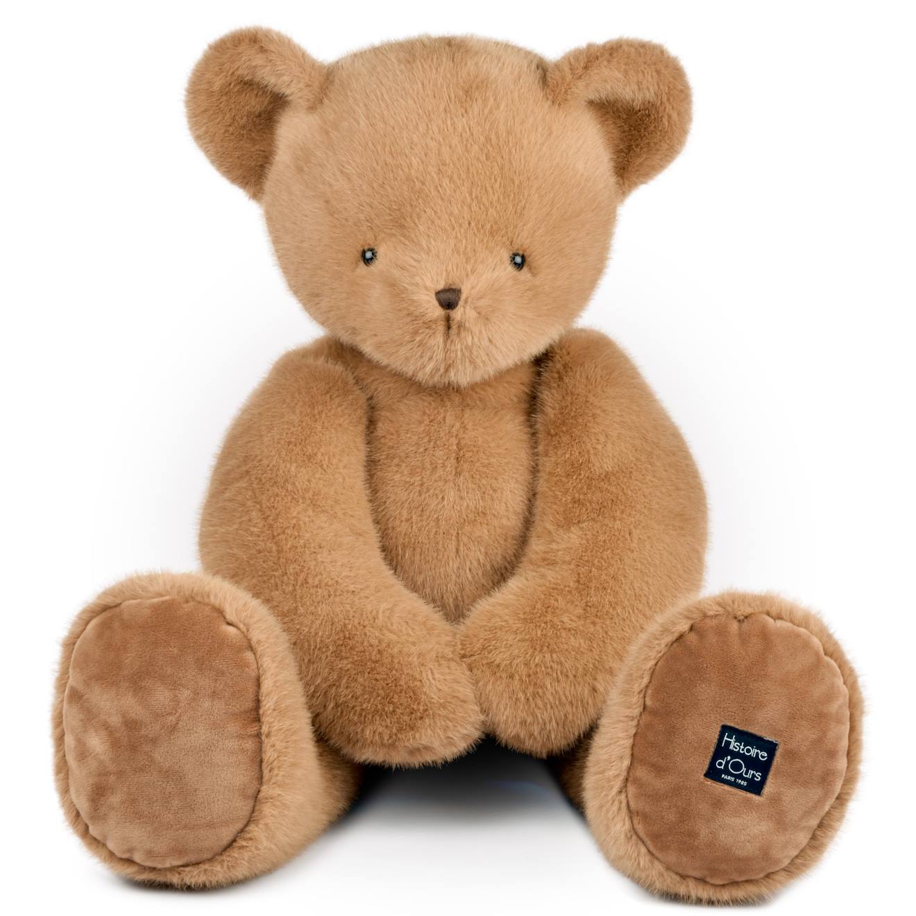 Ours En Peluche Clémentin 80 Cm Marron