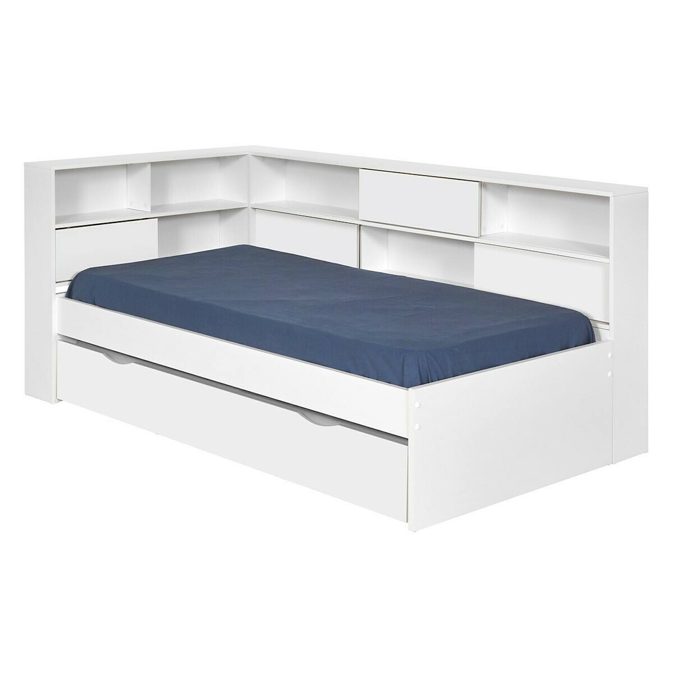 Pack Lit Cosy Gigogne Avec 2 Matelas Play Blanc