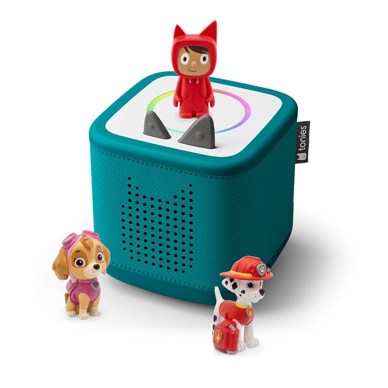 Pack Toniebox 2 - Boite À Histoires - 1 Figurine Rubie - La Pat' Patrouille Marcus Et Stella Vert Océan
