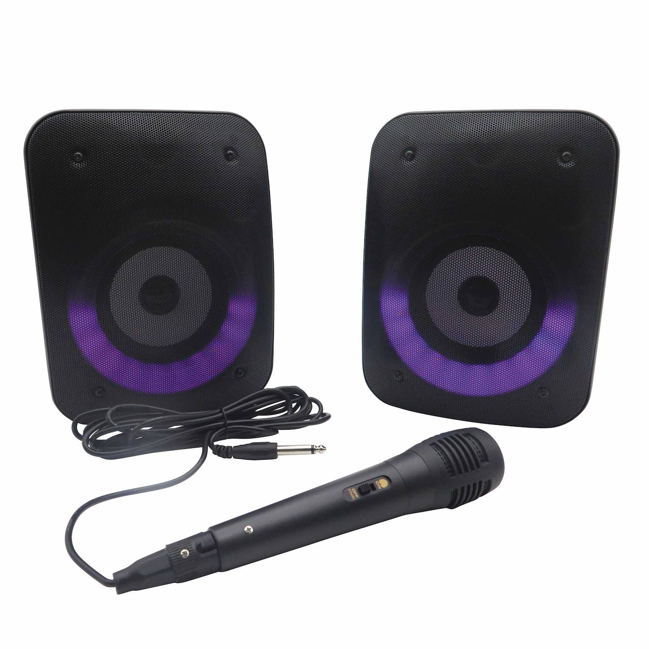 Paire D'enceintes Stereo Puissantes Bluetooth Iparty Multicolore