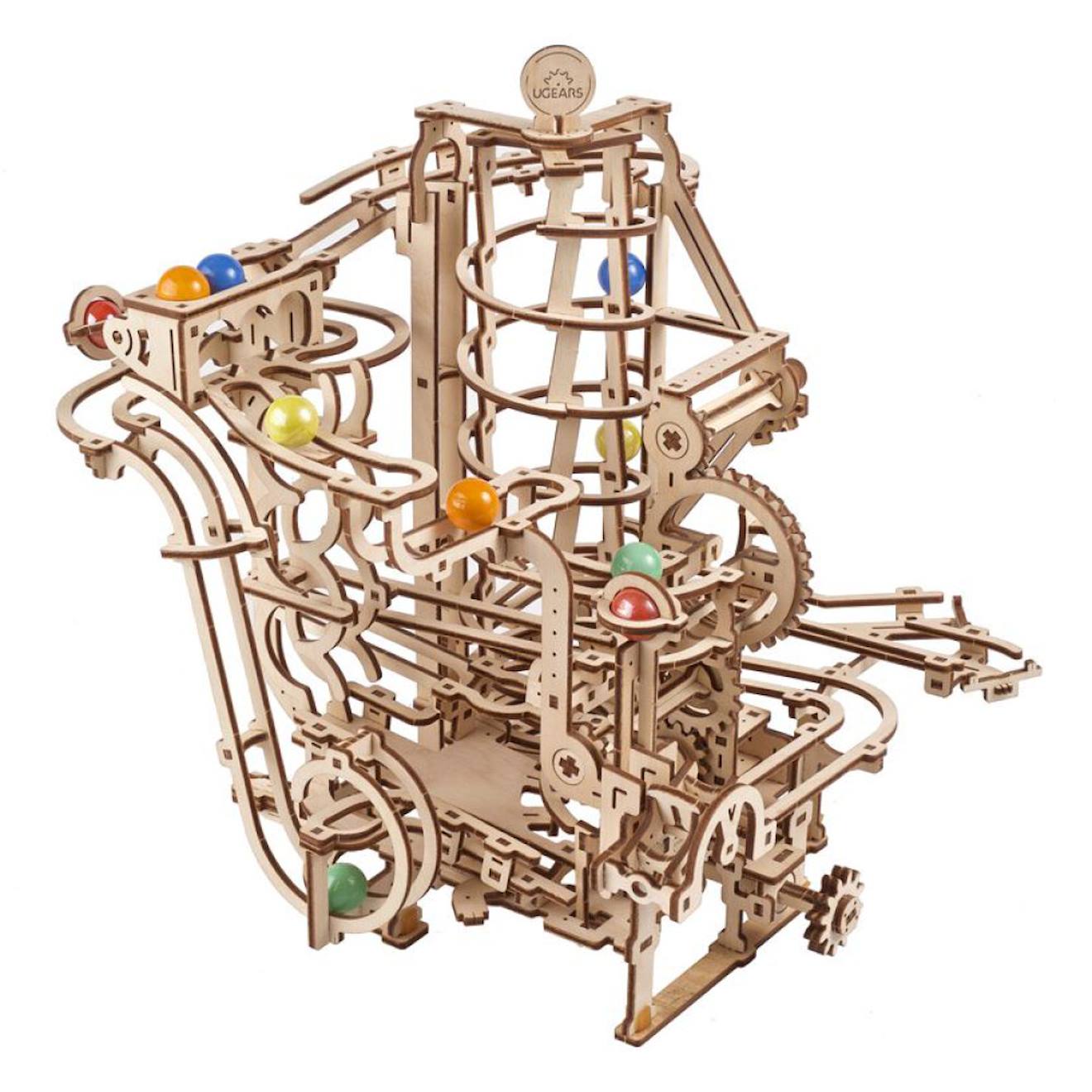 Palan À Spirale Pour Piste De Billes – Maquette En Bois Mécanique À Construire Brown