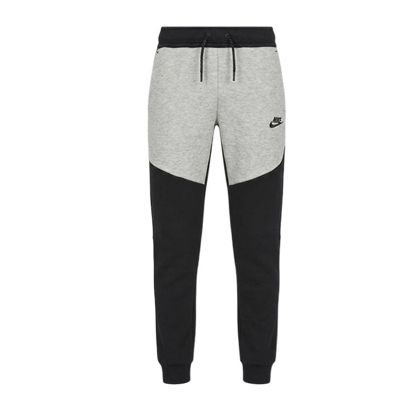 Pantalon De Survêtement Garçon En Coton Noir, Gris Foncé Chiné