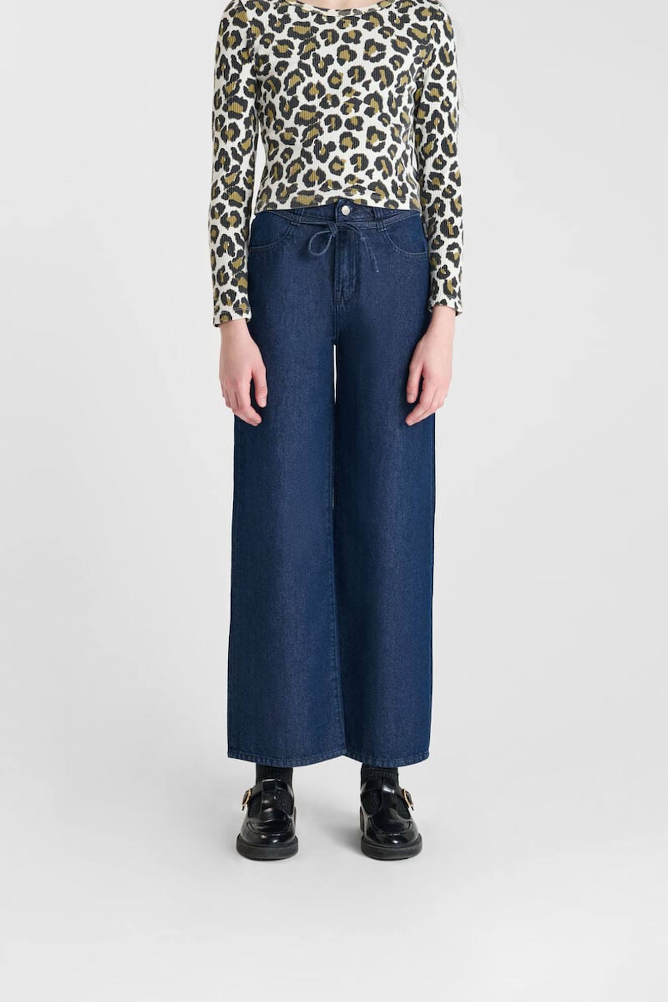 Pantalon Flare En Jeans Alexgi Midnight