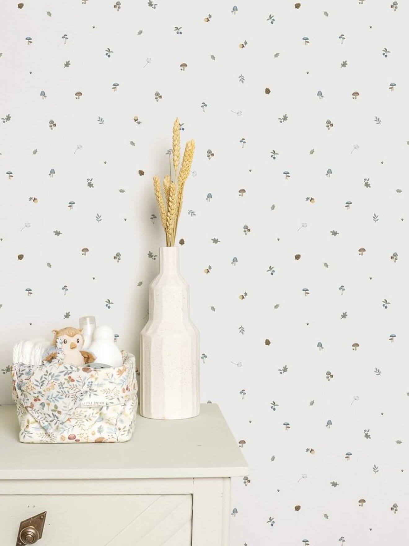 Papier peint Forest Treasures blanc