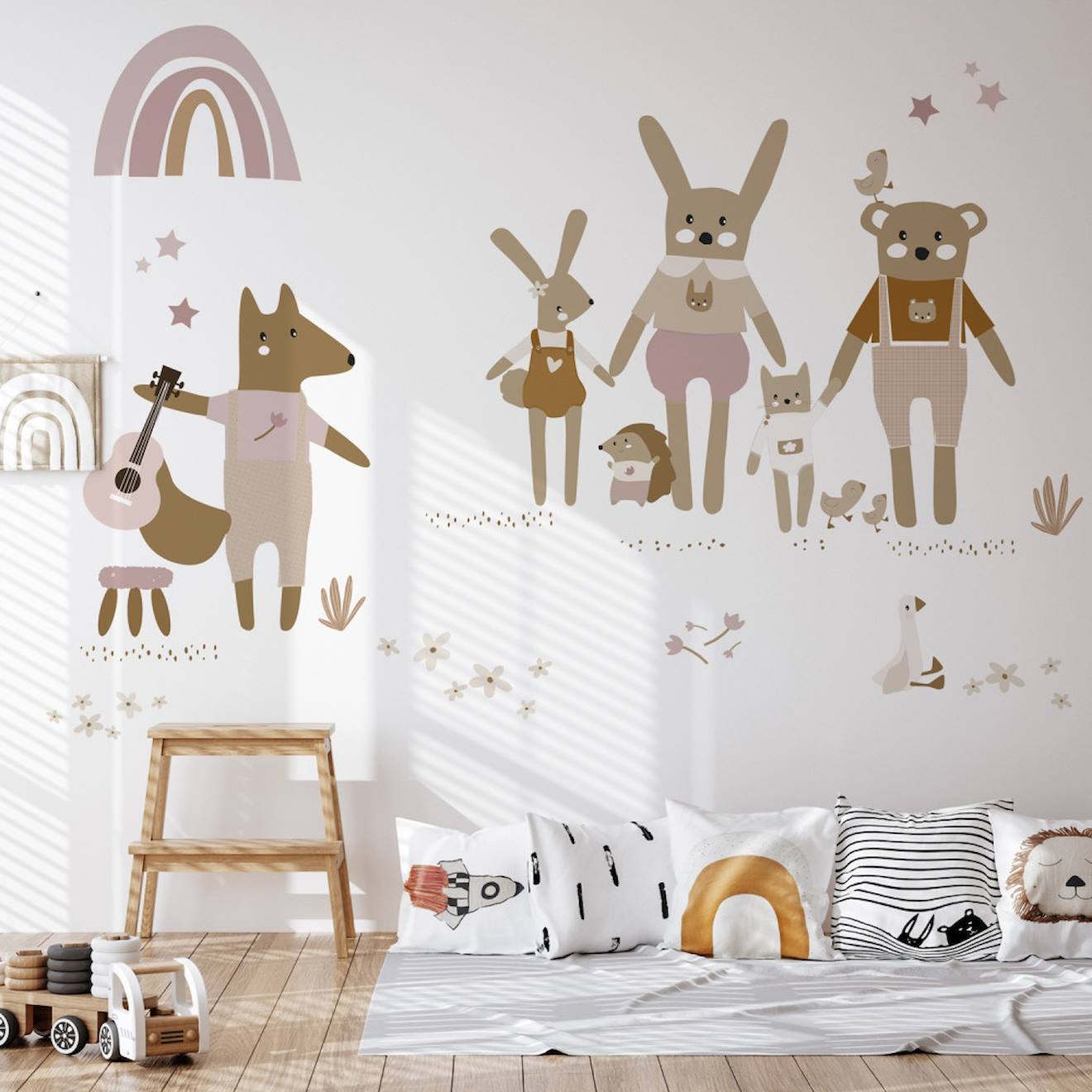 Papier Peint Panoramique Happy Family Multicolore