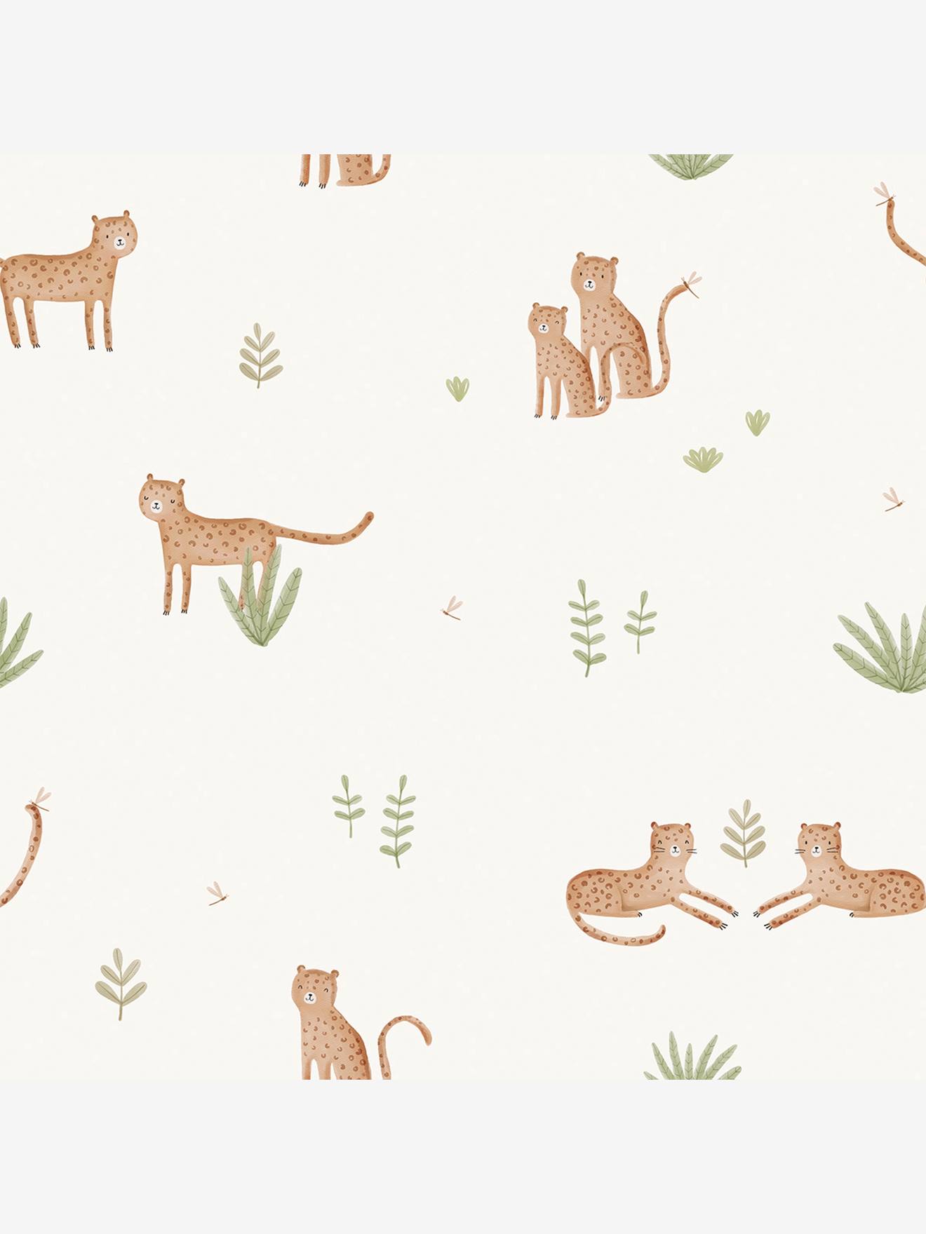 Papier peint SAMBURU beige imprimé