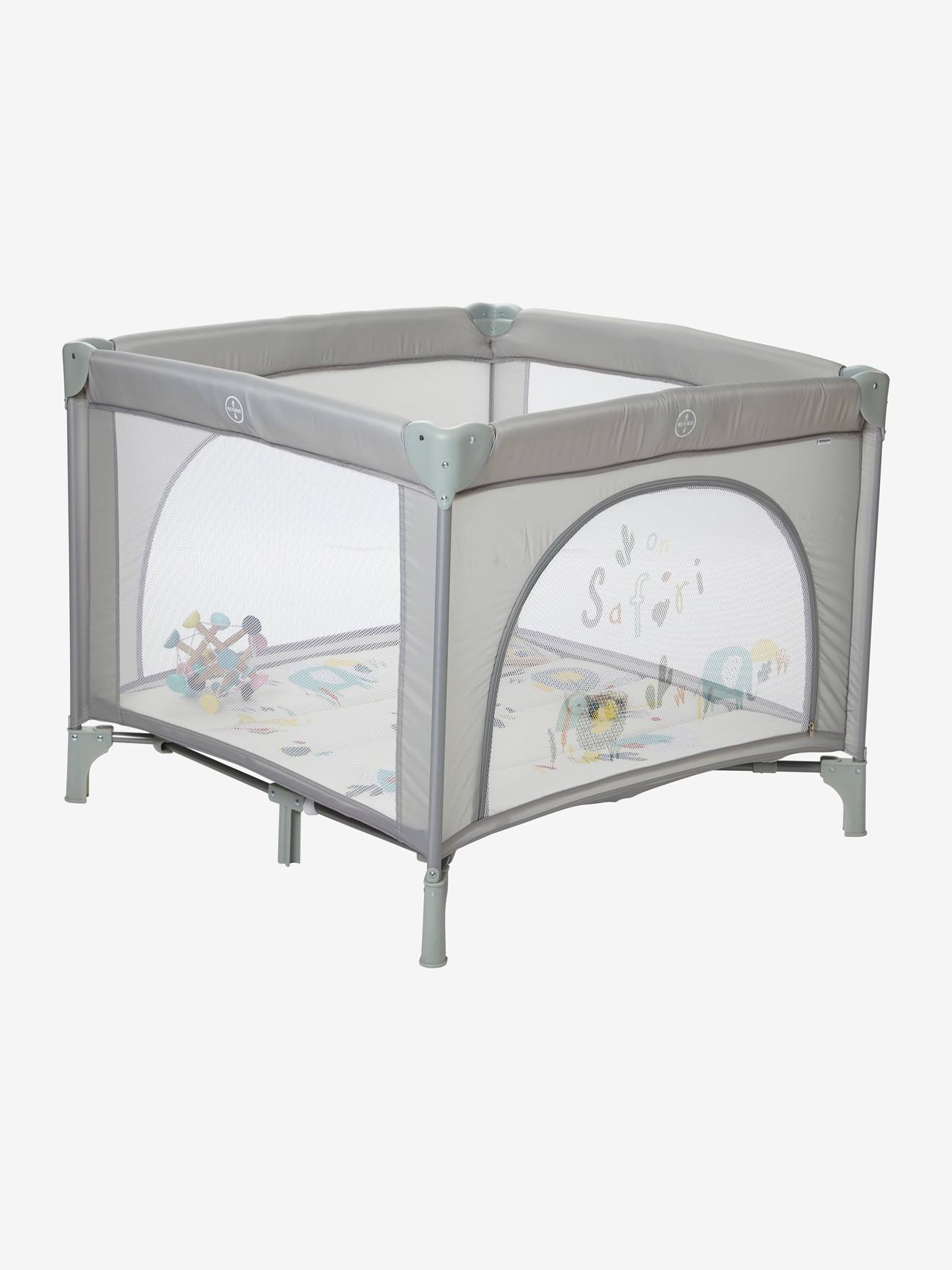 Parc pliant de voyage Baby'park gris