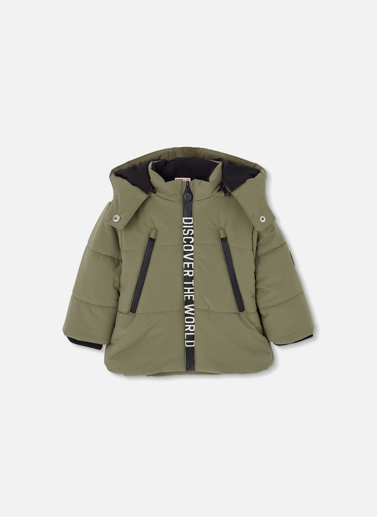 Parka Garçon Tissu Technique Avec Capuche Multicolore