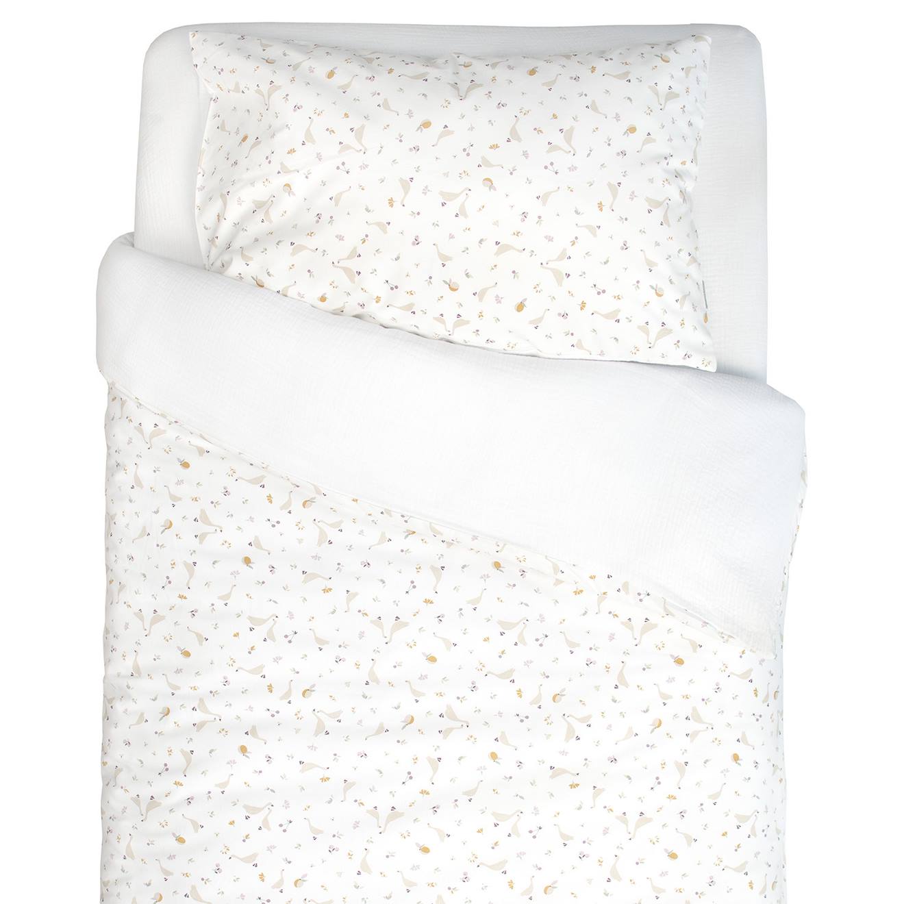 Parure De Lit Housse De Couette Et Taie D'oreiller Sidonia Beige