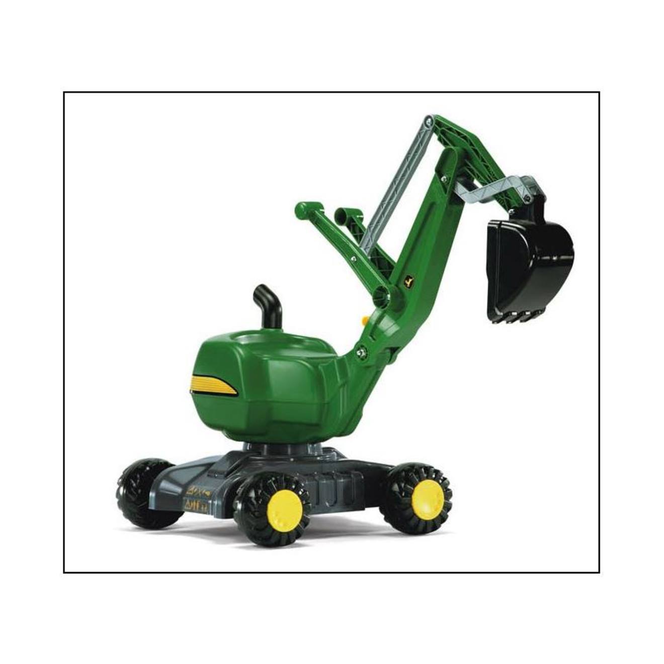 Pelleteuse Excavatrice John Deere. Vert