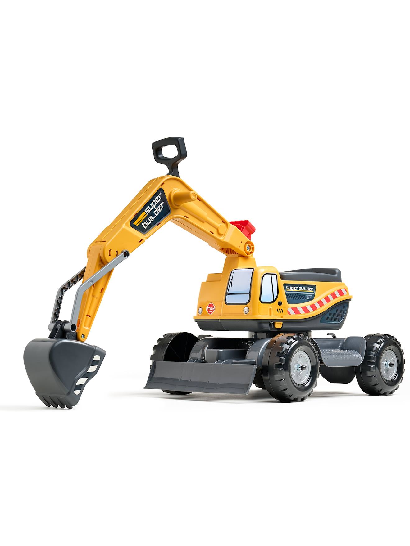 Pelleteuse Super Builder Entièrement Articulée Avec Assise Ouvrante Jaune