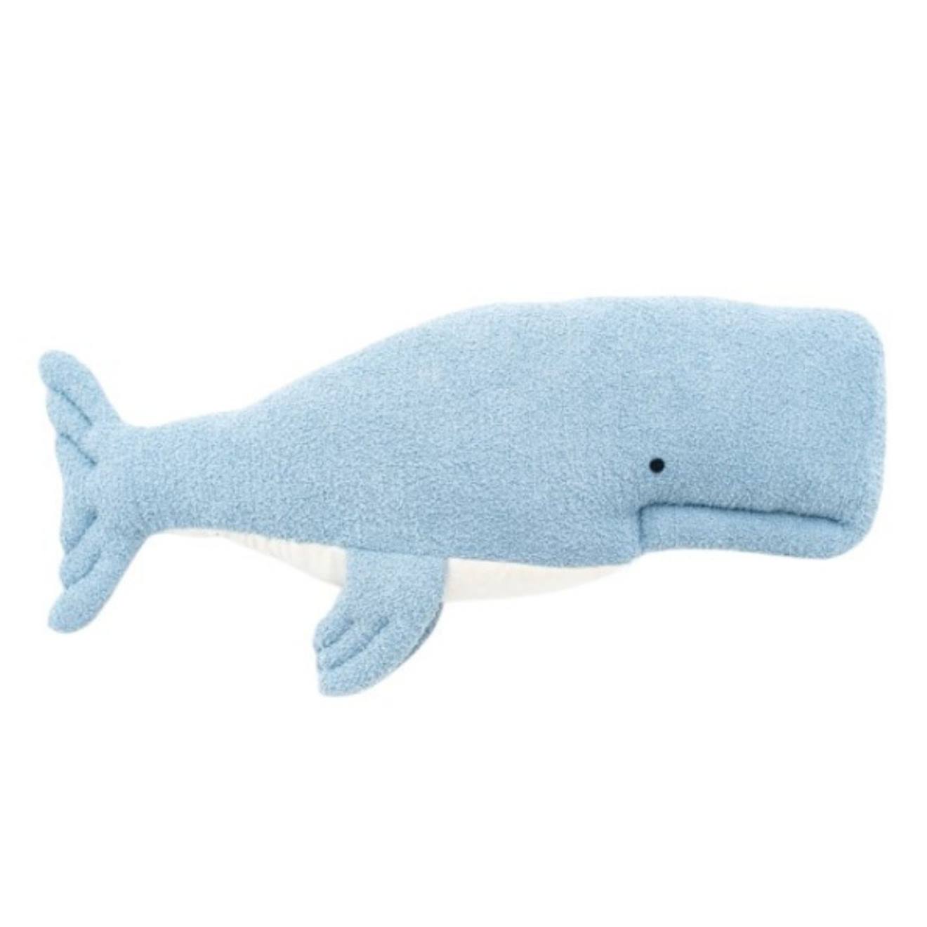 Peluche Béluga En Tissu Doux Océan Light Blue