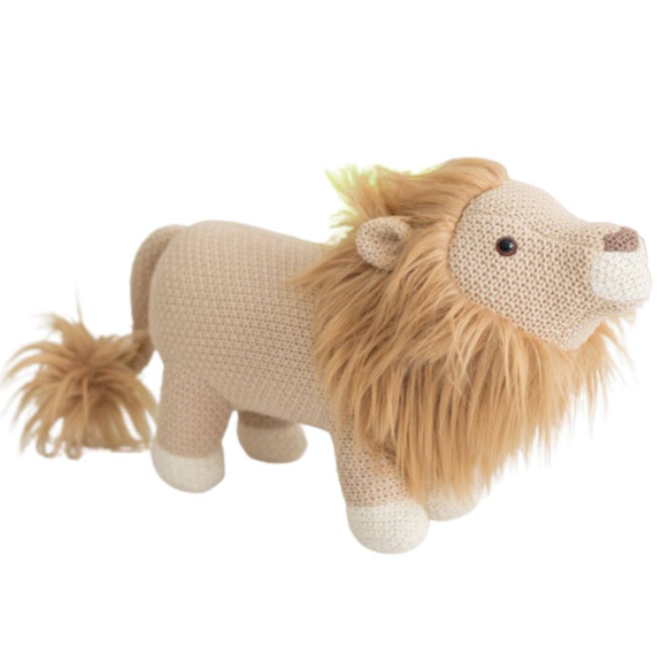 Peluche Lion Mini En Coton Brown