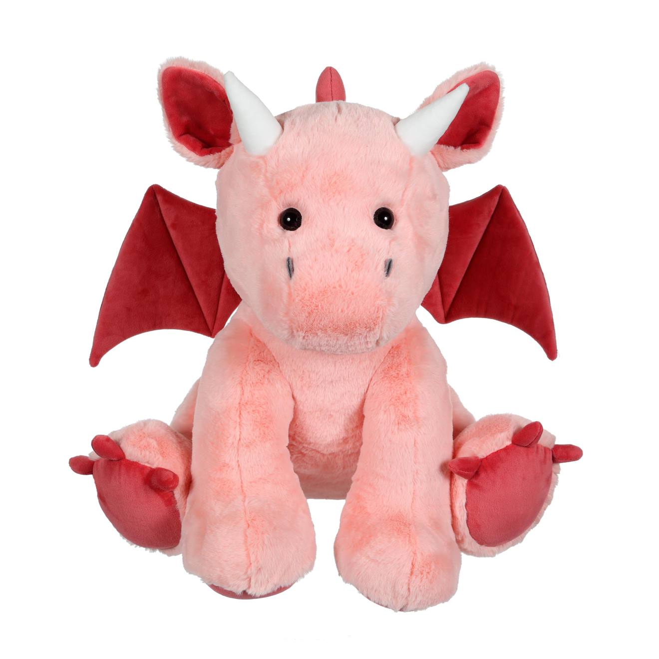 Peluche - Peluche Dragon Trendy Color Rose Poudré - 50 Cm Rose