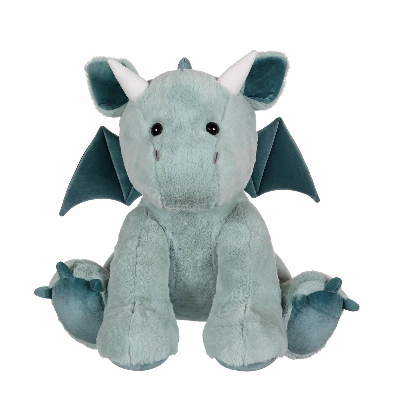 Peluche - Peluche Dragon Trendy Color Vert D'eau - 50 Cm Vert