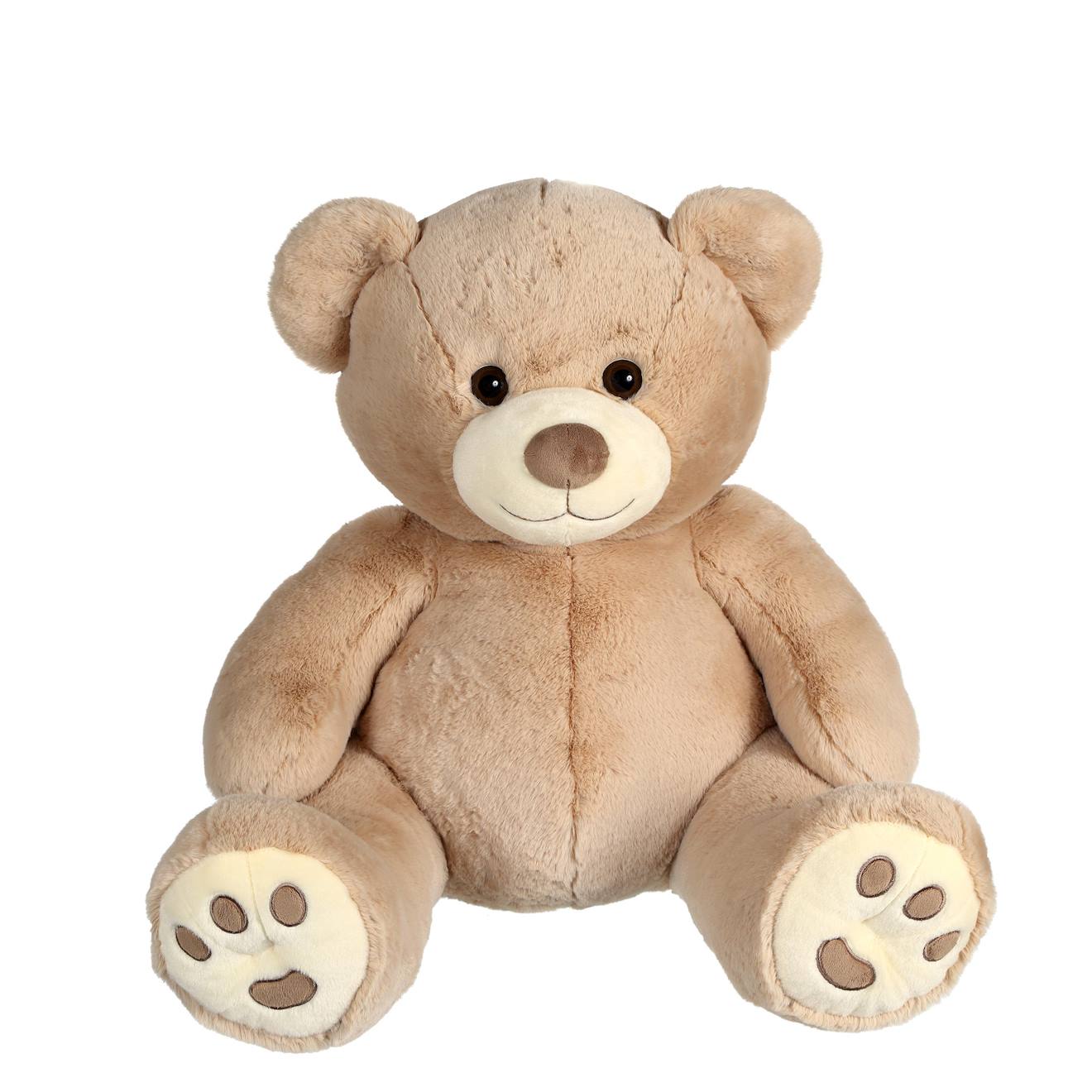 Peluche - Peluche Ours Patachon Taupe - 80 Cm Marron
