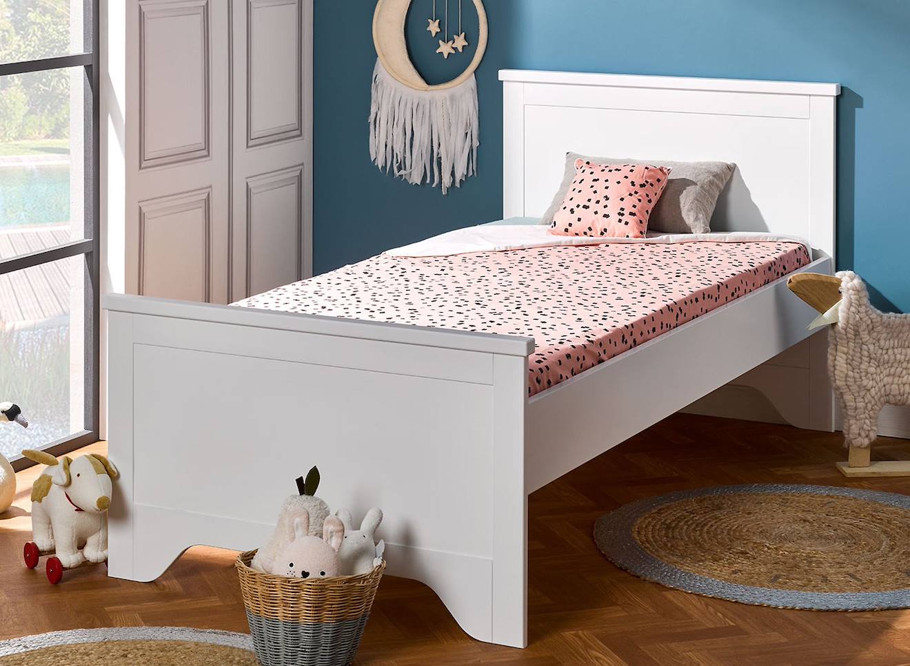 Petite Chambre Enfant Occitane Blanc / Chêne