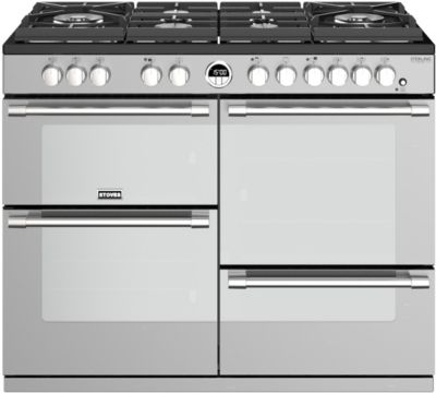 Piano de cuisson gaz STOVES STERLING GLASS 110 DFT INOX