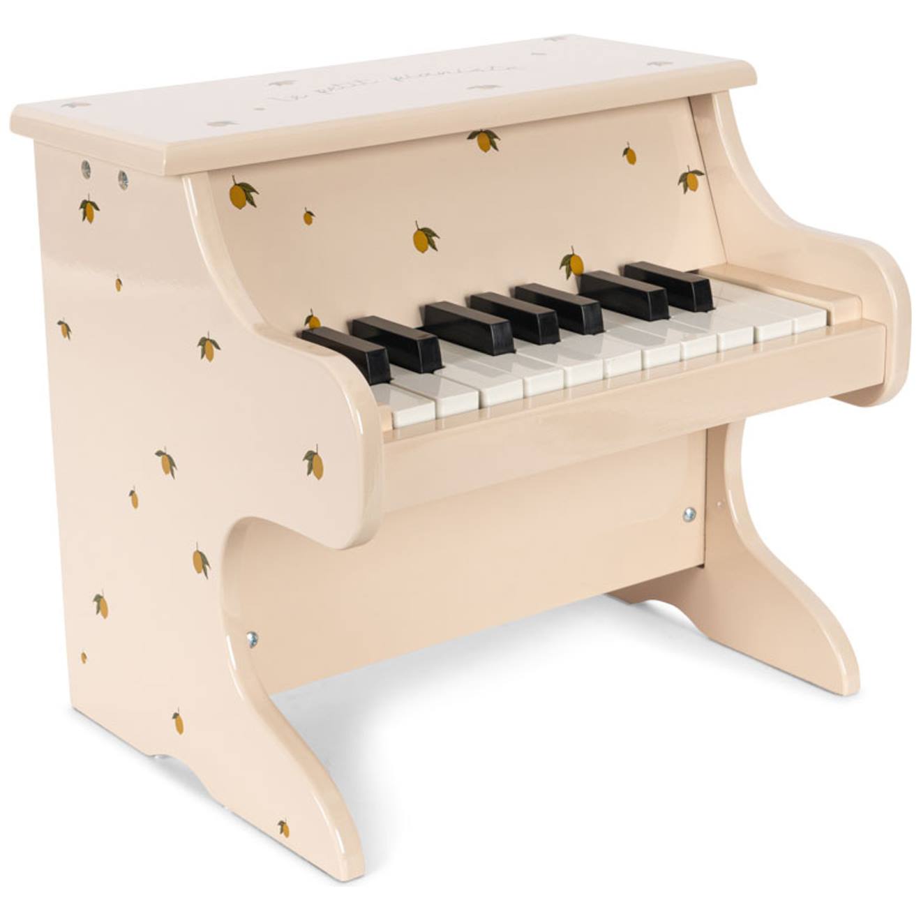 Piano Miniature Brillant À Motif Jaune, Beige