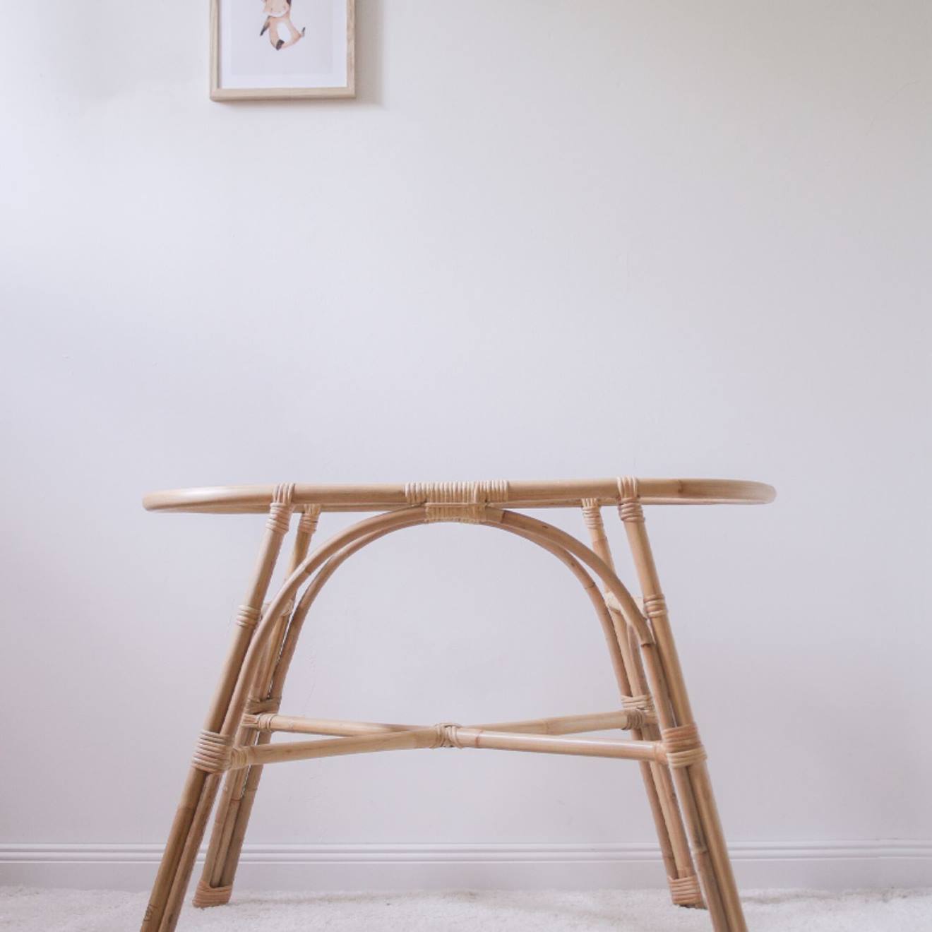 Pied De Couffin En Rotin, Pour Couffin 70x30cm Naturel