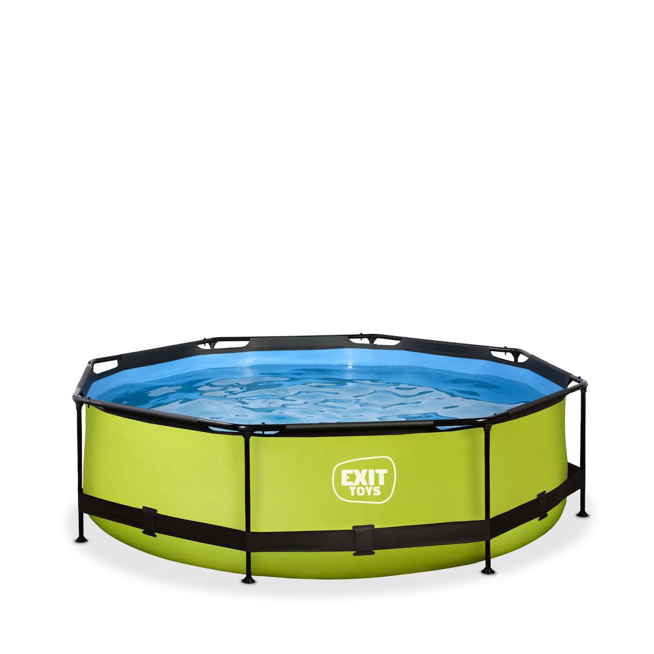 Piscine Ronde Ø300cm Avec Pompe Filtrante Pour Jardin Vert