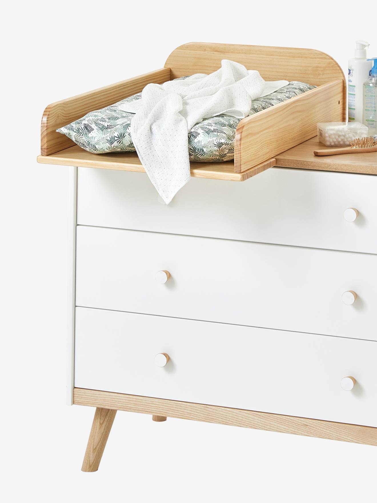 Plan à langer 52 cm Alba bois naturel