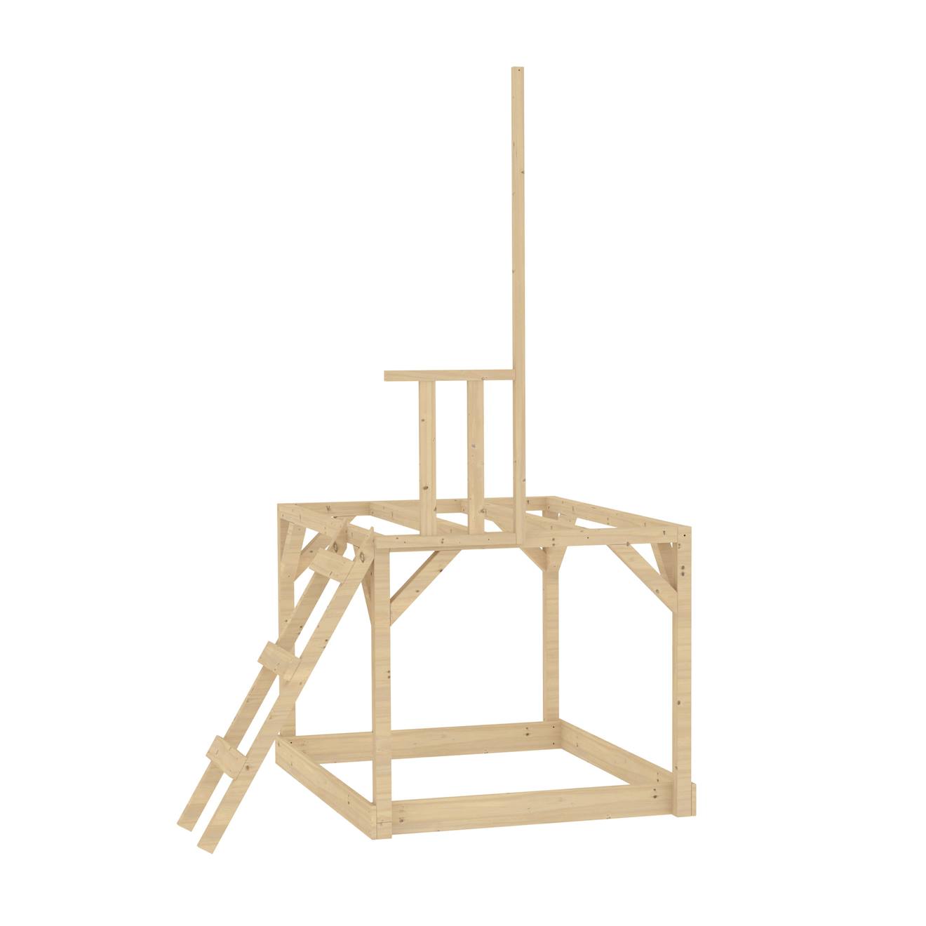 Plateforme Pilotis Pour Maisonnette Modulable Bois Fsc® Marron