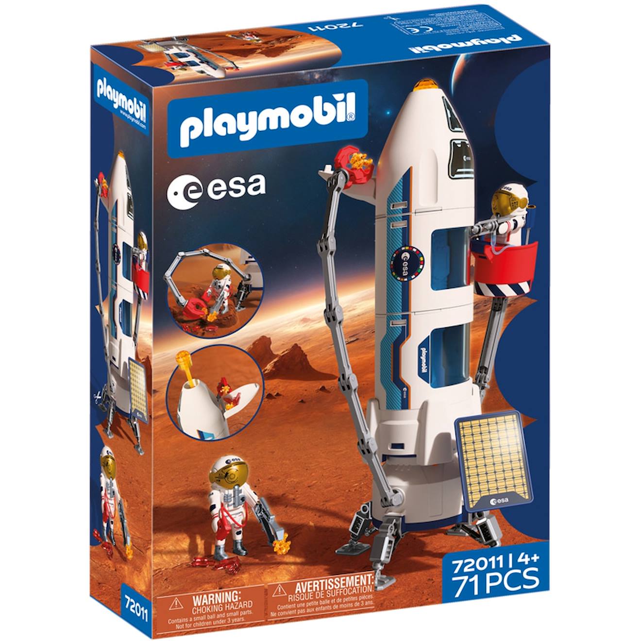 Playmobil 72011 - Fusée Exploration Mars De L'esa Multicolore