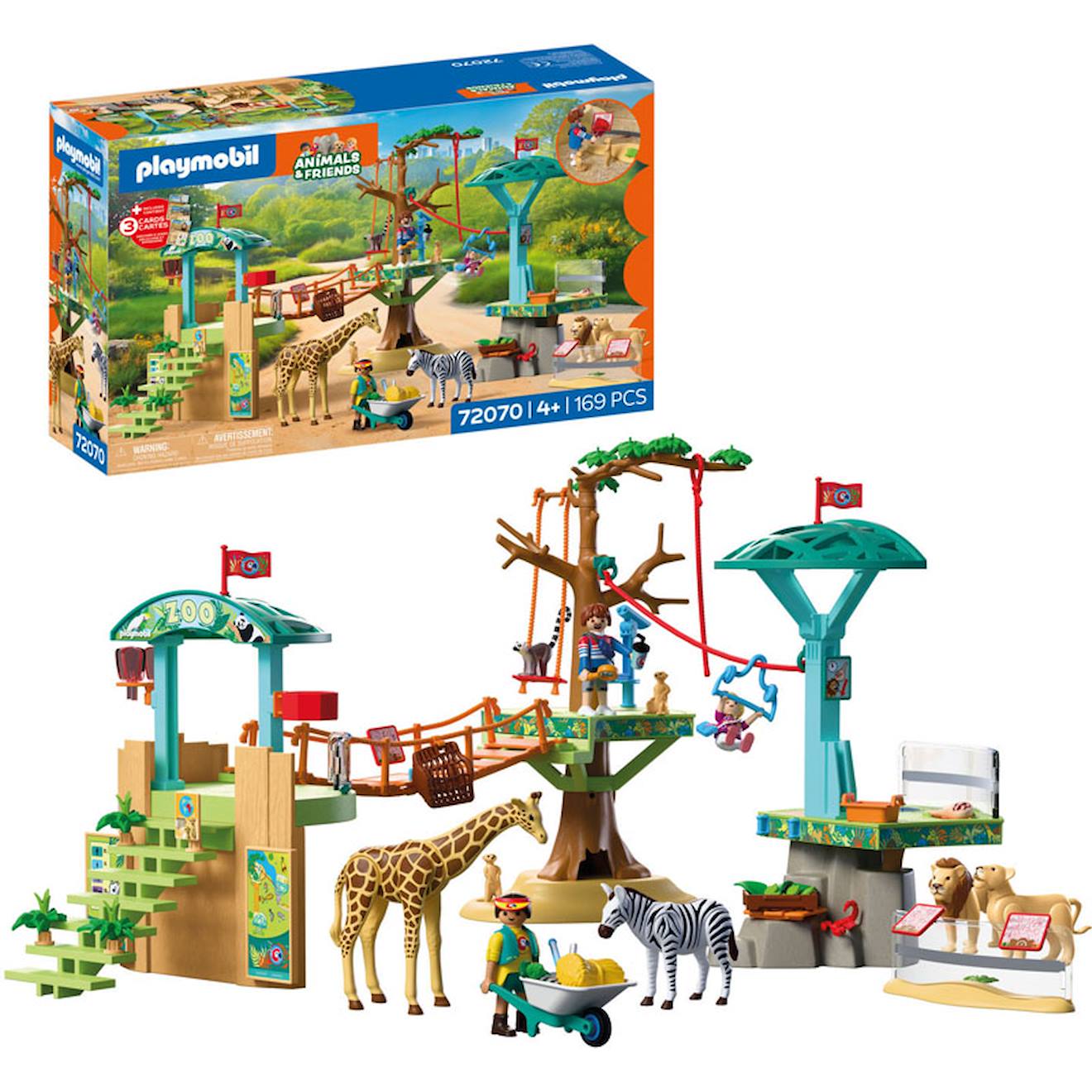 Playmobil 72070 - Zoo Parc Aventures Des Animaux Sauvages Multicolore