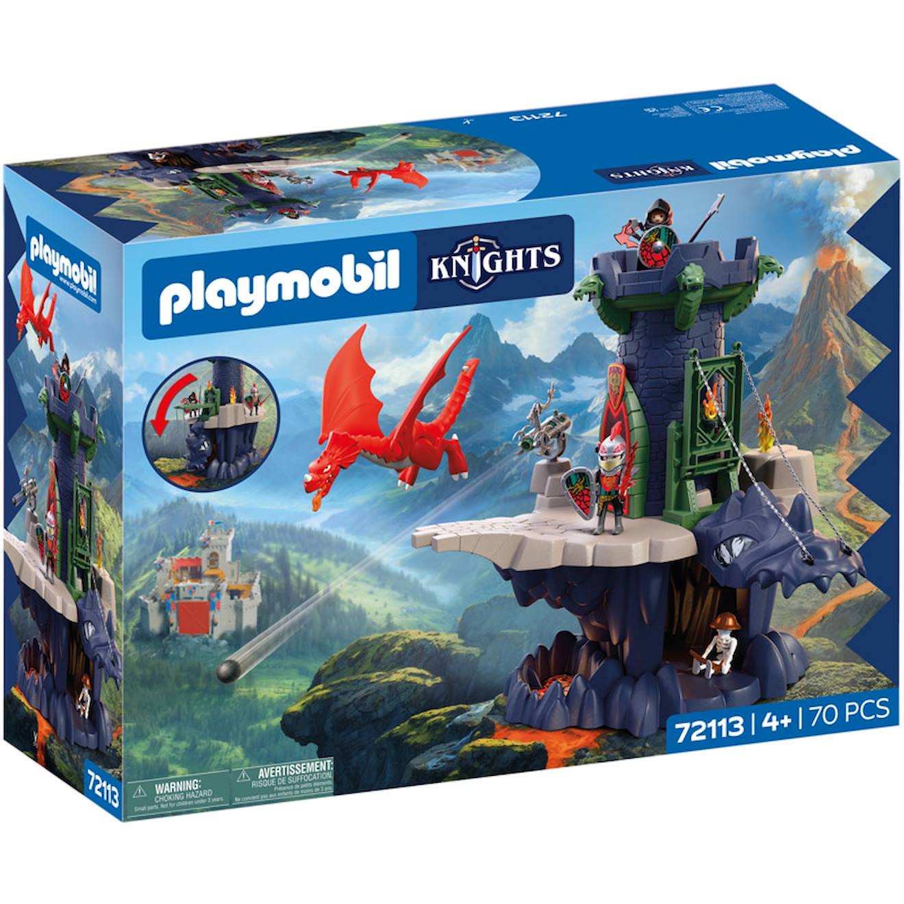 Playmobil 72113 - Tour Des Chevaliers Du Dragon Multicolore