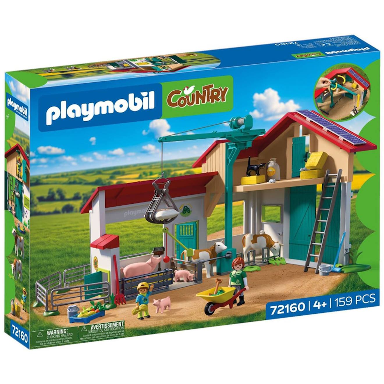 Playmobil 72160 - Grande Ferme Et Étable Multicolore
