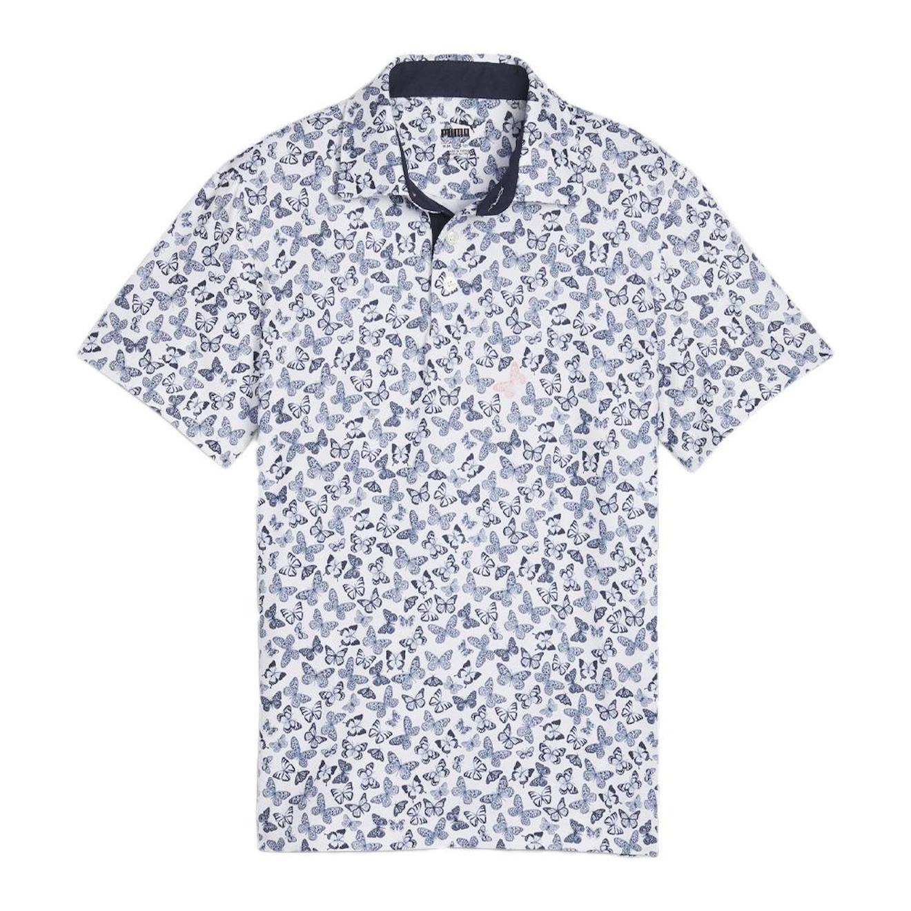 Polo Garçon Butterflies Marine