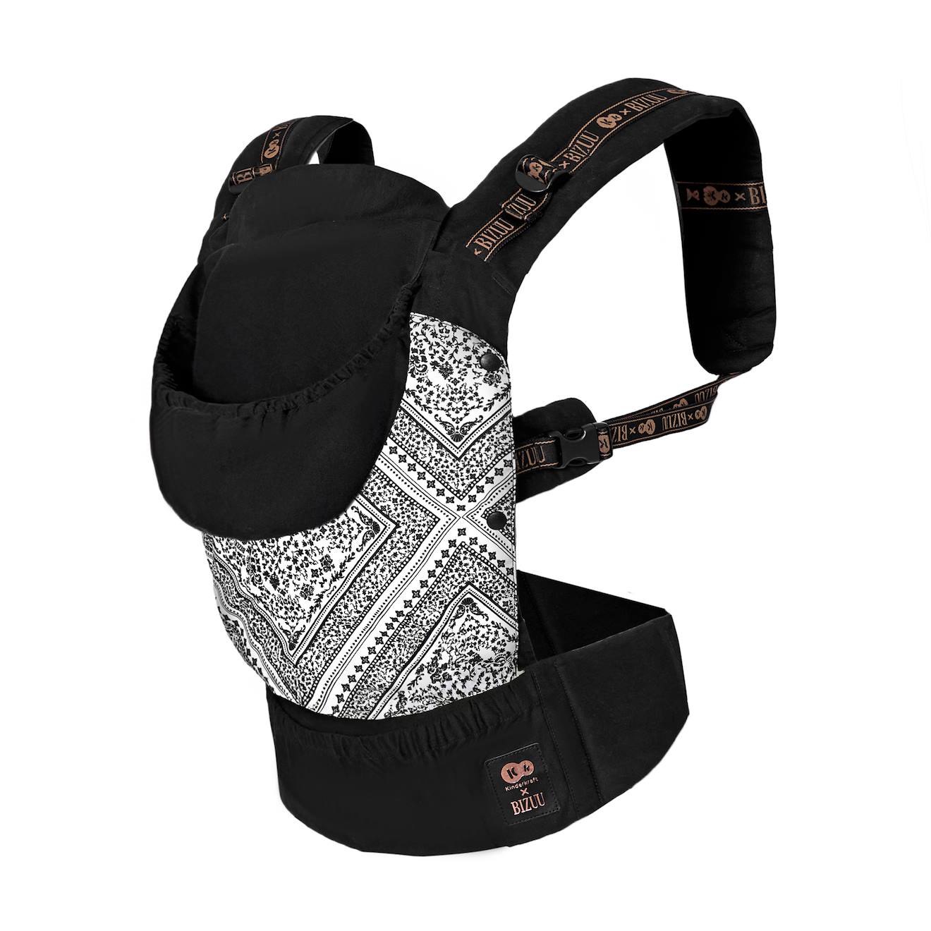 Porte-bébé Ergonomique Kinderkraft Huggy Avec Position En M Certifiée Ihdi, Panneau Réglable Et Capuche Amovible Noir