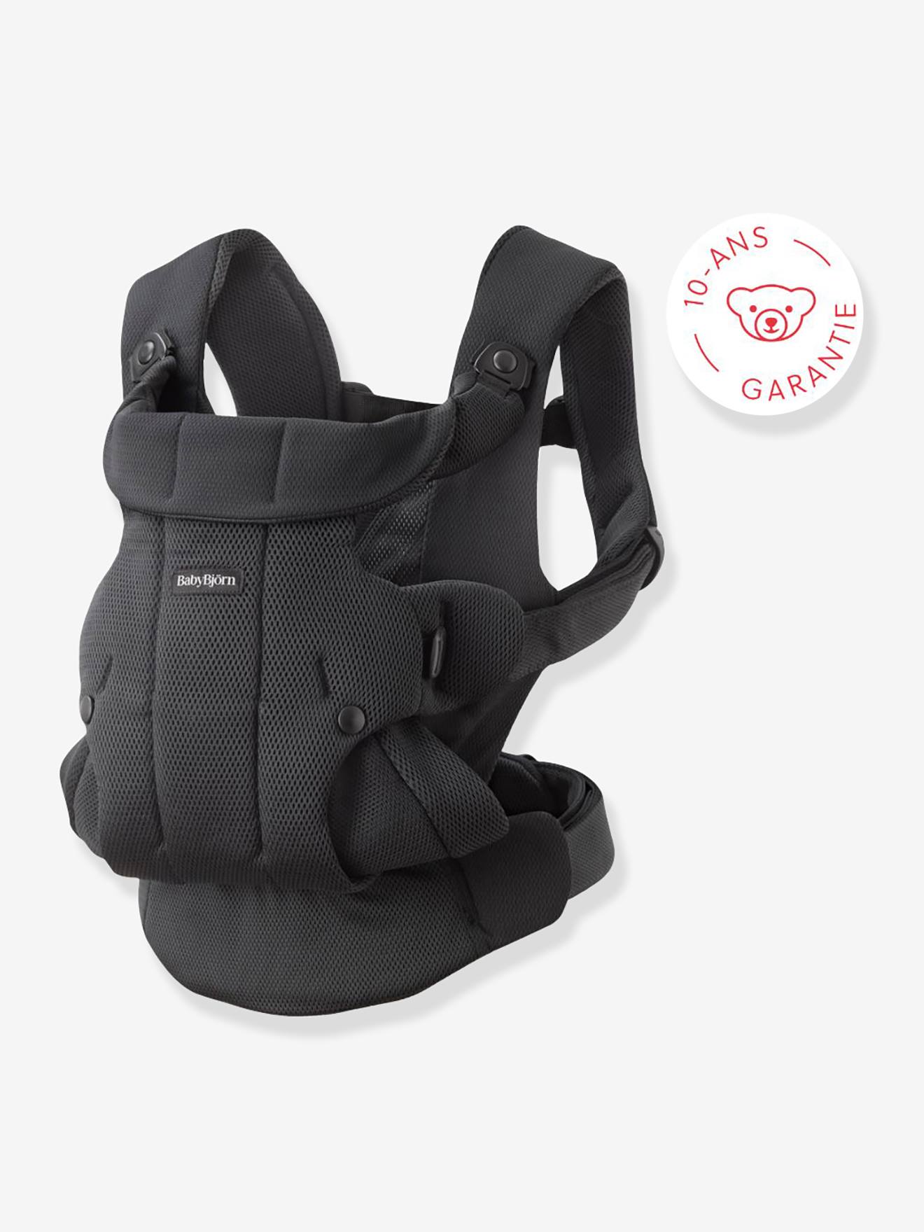 Porte bébé Hold tissu mesh aéré noir