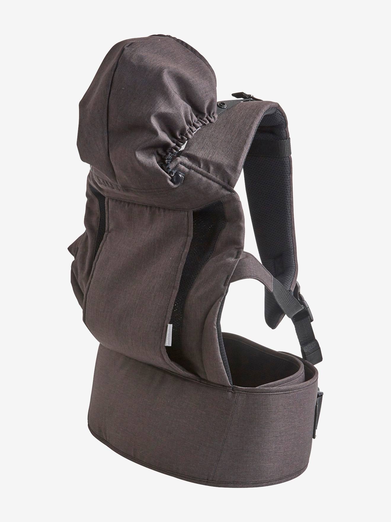 Porte-bébé physiologique gris anthracite