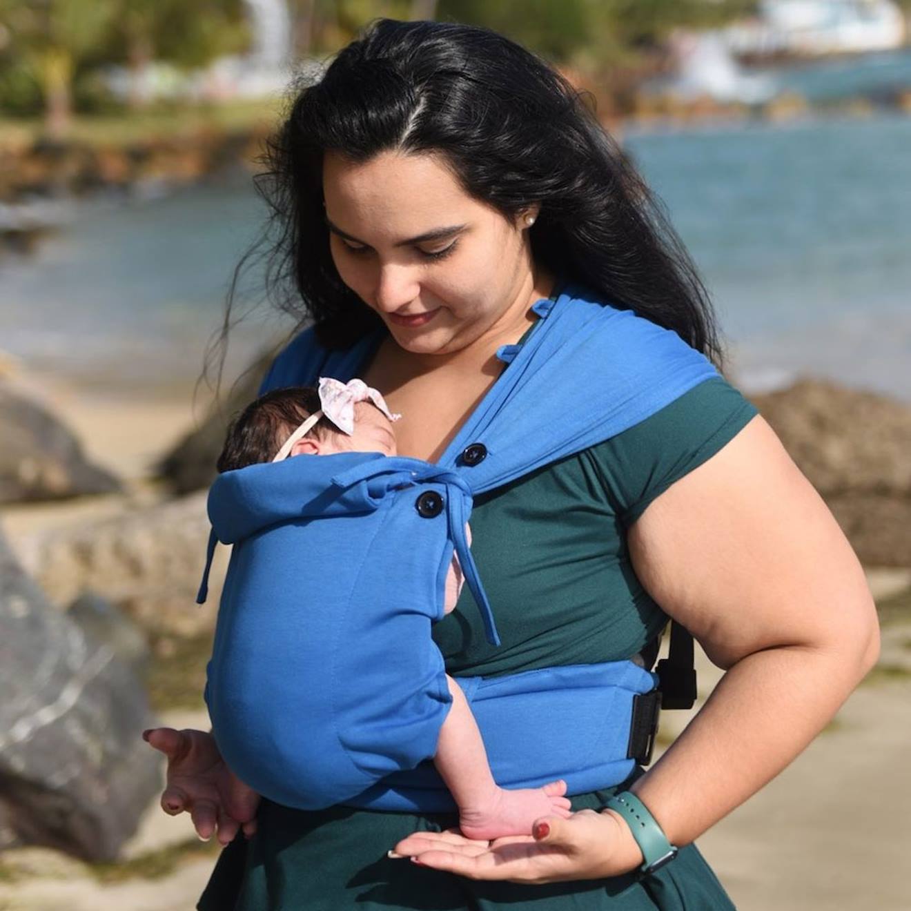 Porte-bébé Tiny - Cobalt Bleu Ciel