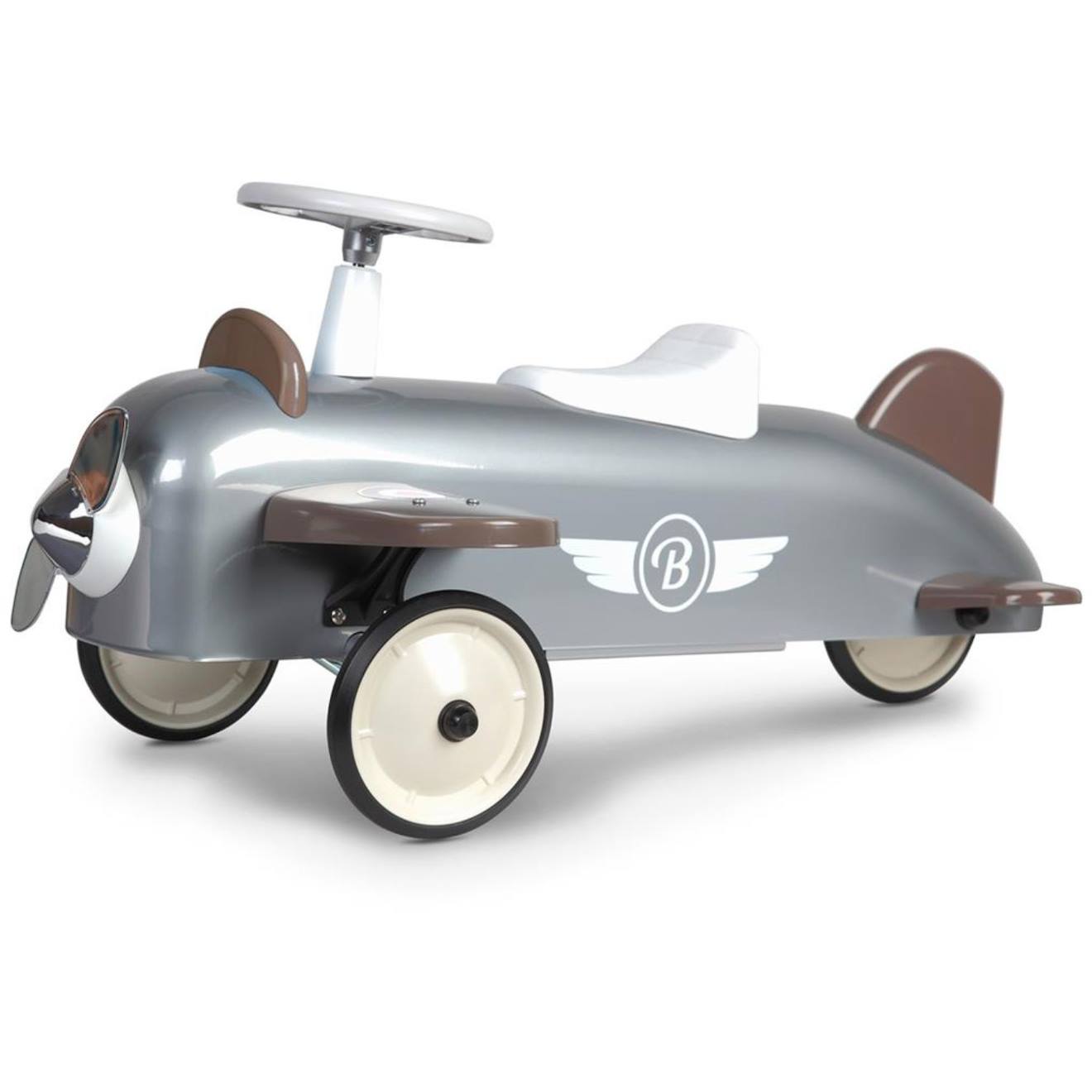 Porteur Avion Gris, Blanc, Marron