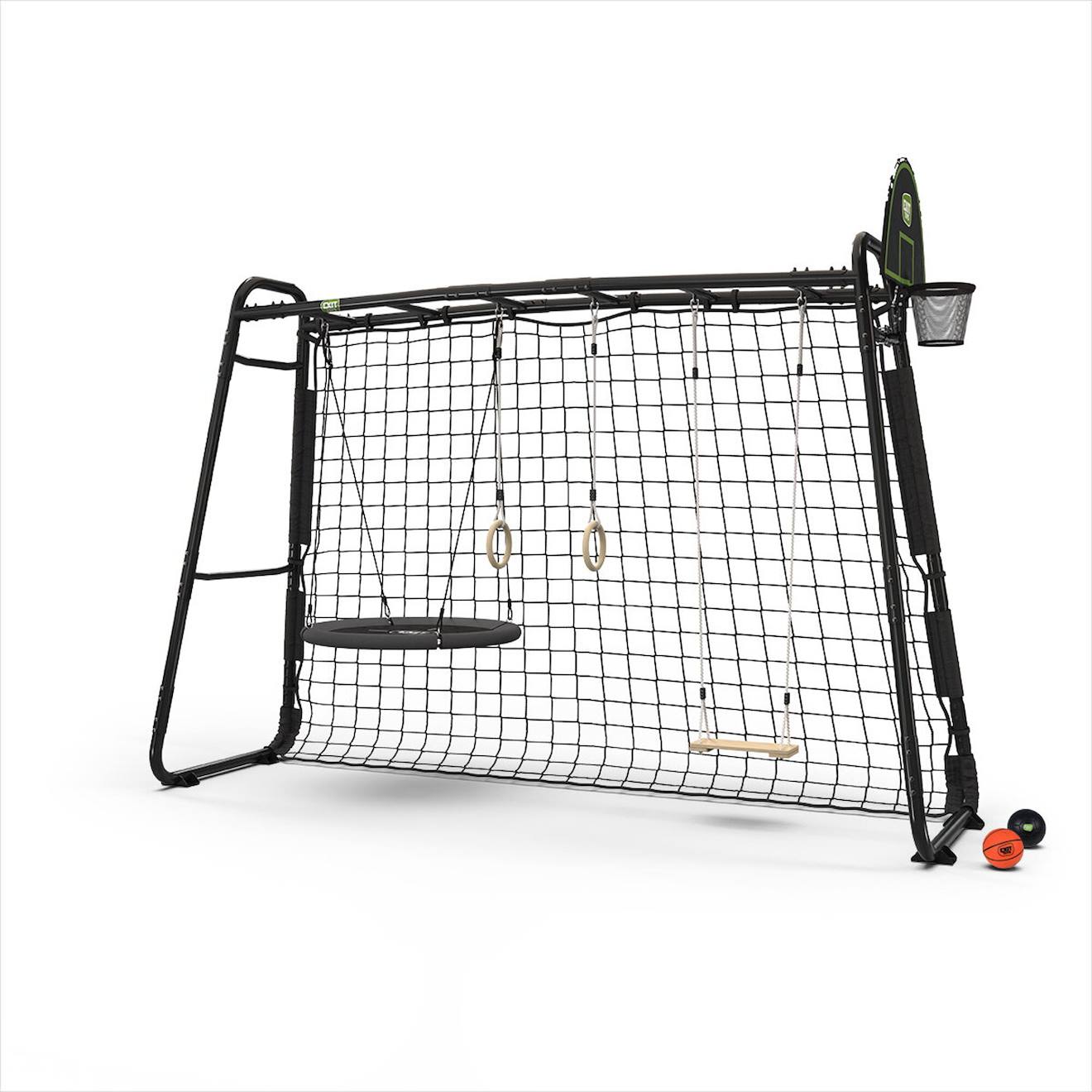 Portique Monkey Bar Enfant Extérieur Métal - Aire De Jeux Getset Mb305 Noir
