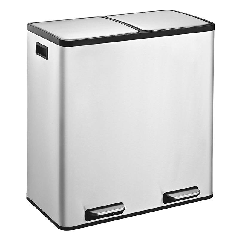 Poubelle Valberg Inox 2x30l