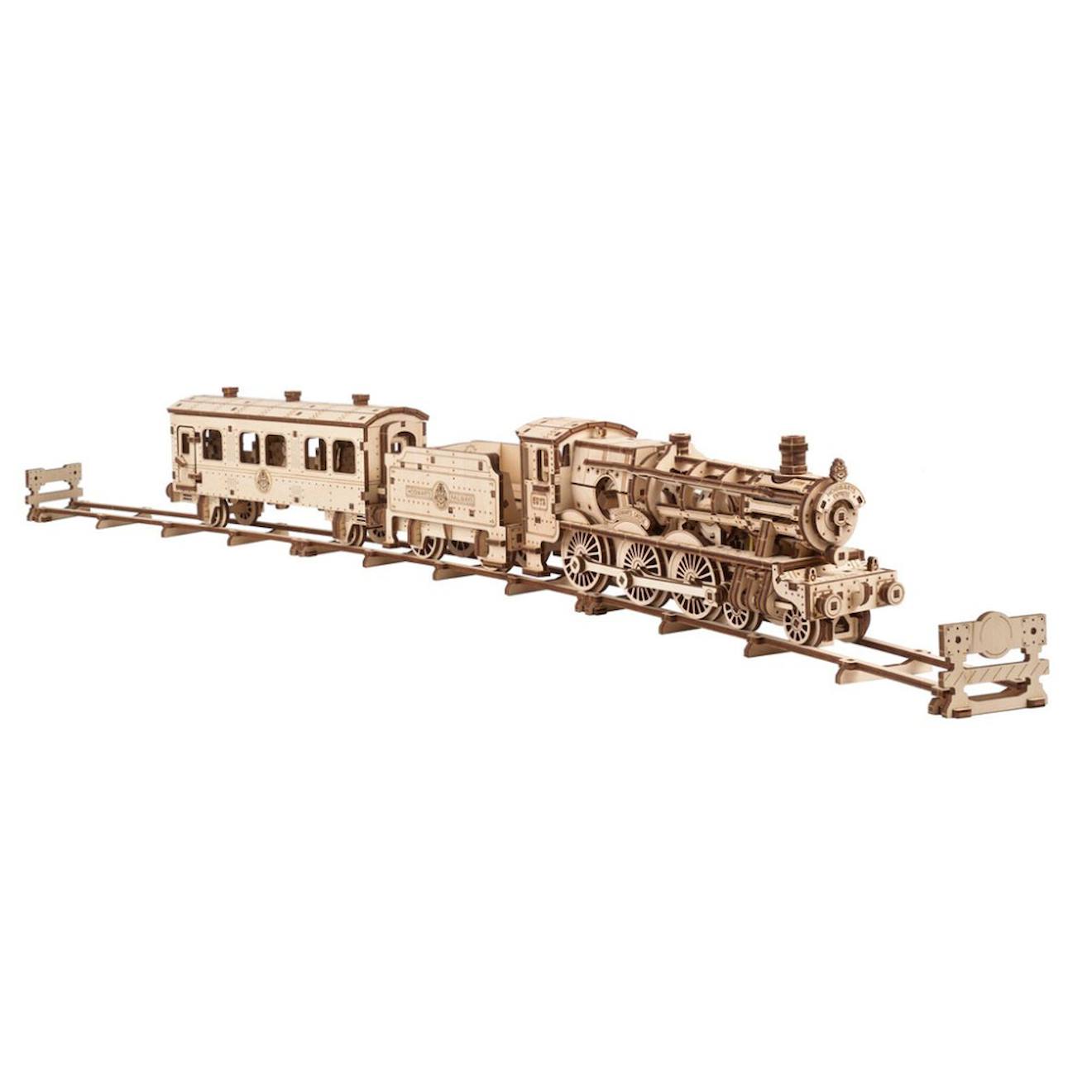 Poudlard Express – Maquette En Bois Harry Potter À Construire, Train Mécanique 3d Brown