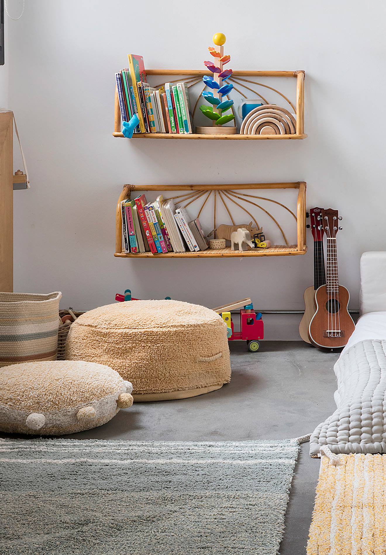 Pouf Enfant En Coton Chill Miel